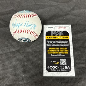 Wayne Huizenga Signed Baseball, JSA COA