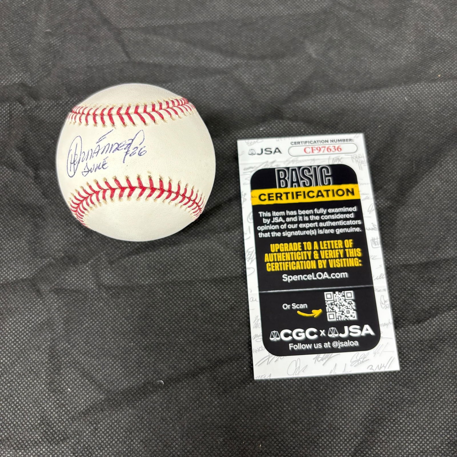 Orlando Hernandez Signed Baseball, JSA COA (1 of 3)