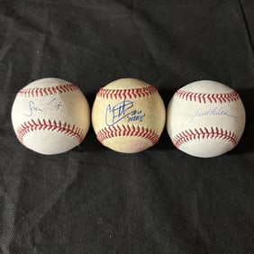 Baseballs Signed by Nationals Players, Olsen +