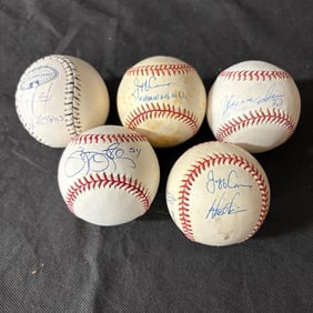 Baseballs Sig by Marlins Players, Conine +