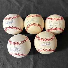 Marlins Players Signed Baseballs, Mike Lowell +