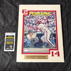 Pete Rose, Stan Musial Sig Magazine Cover, JSA COA