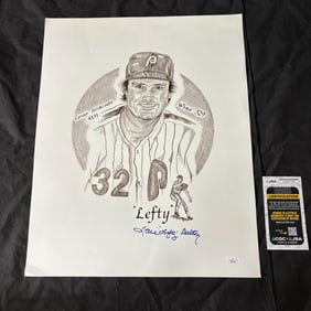Steve Carlton Signed Print