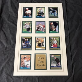 Jack Nicklaus Sig Card Display, JSA COA, Multi Sig