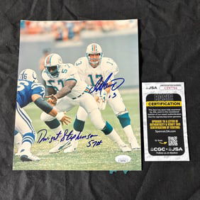 Dan Marino, Dwight Stephenson Signed Photo JSA COA