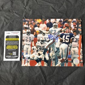 Mark Clayton Signed Photo, JSA COA