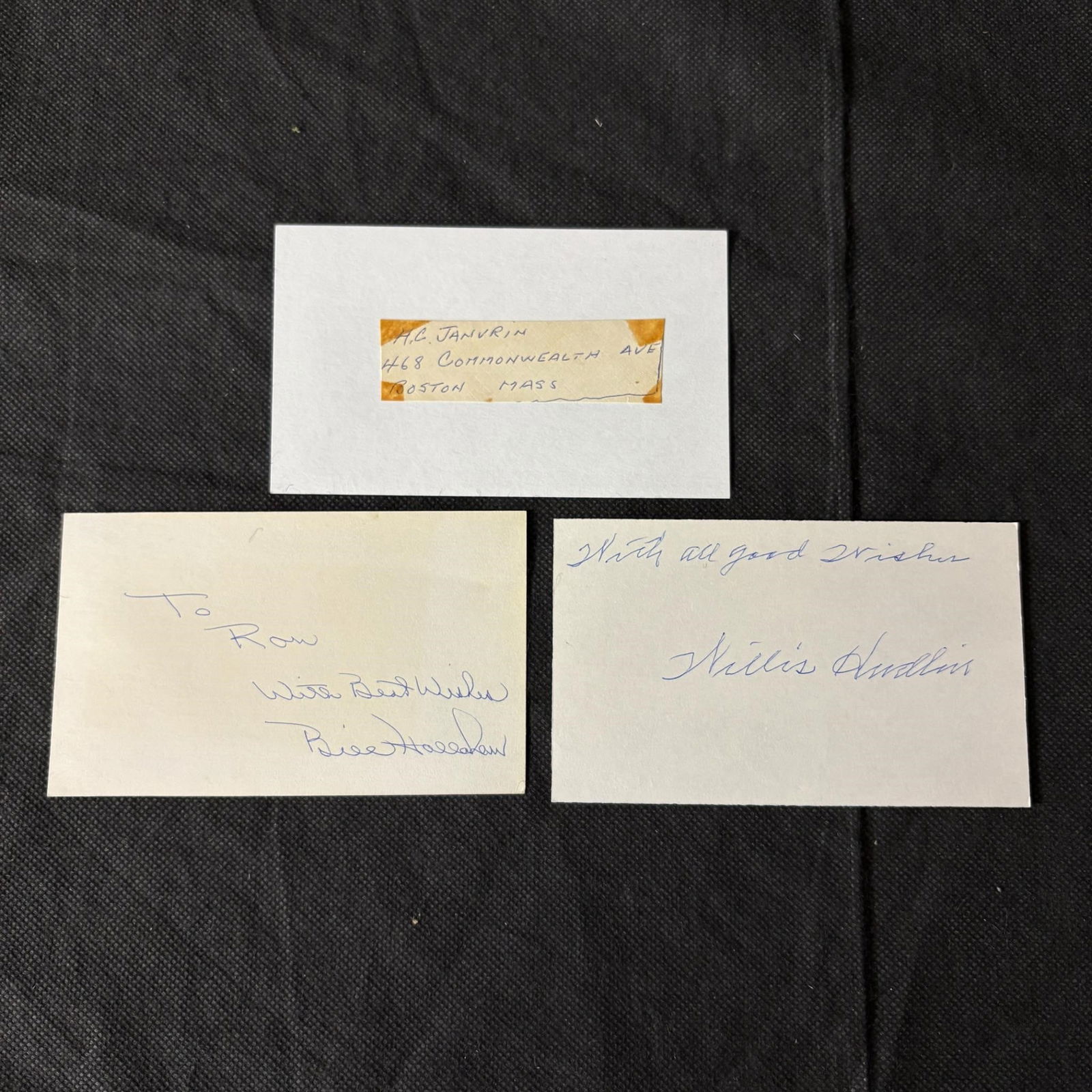 1910s-20s Baseball Player Signed Cuts (1 of 2)
