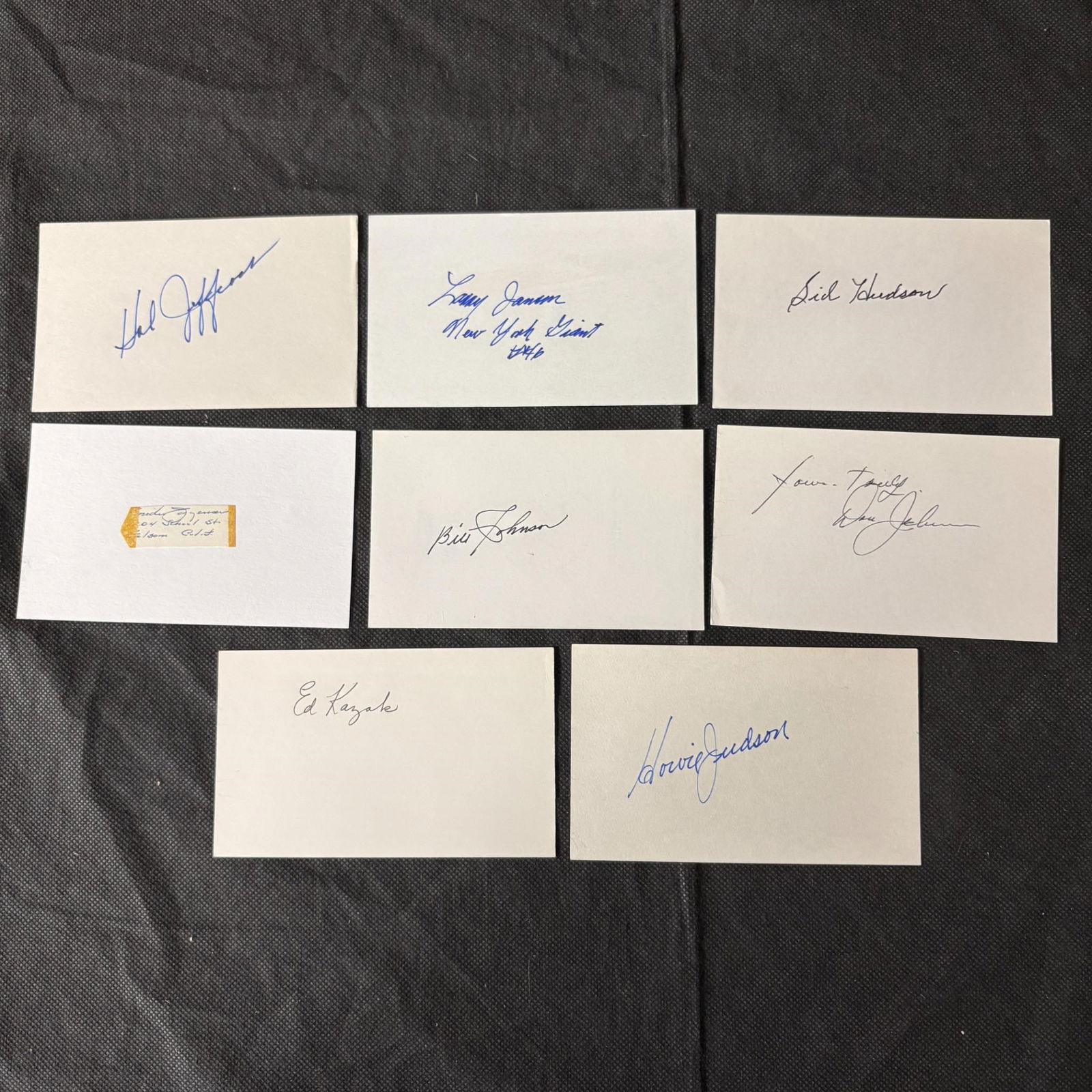 `1940s Baseball Player Autographs, Bill Johnson (1 of 2)
