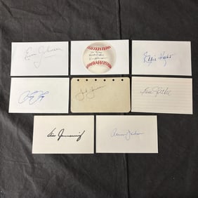 1950s Baseball Player Autos, Jackie Jensen +