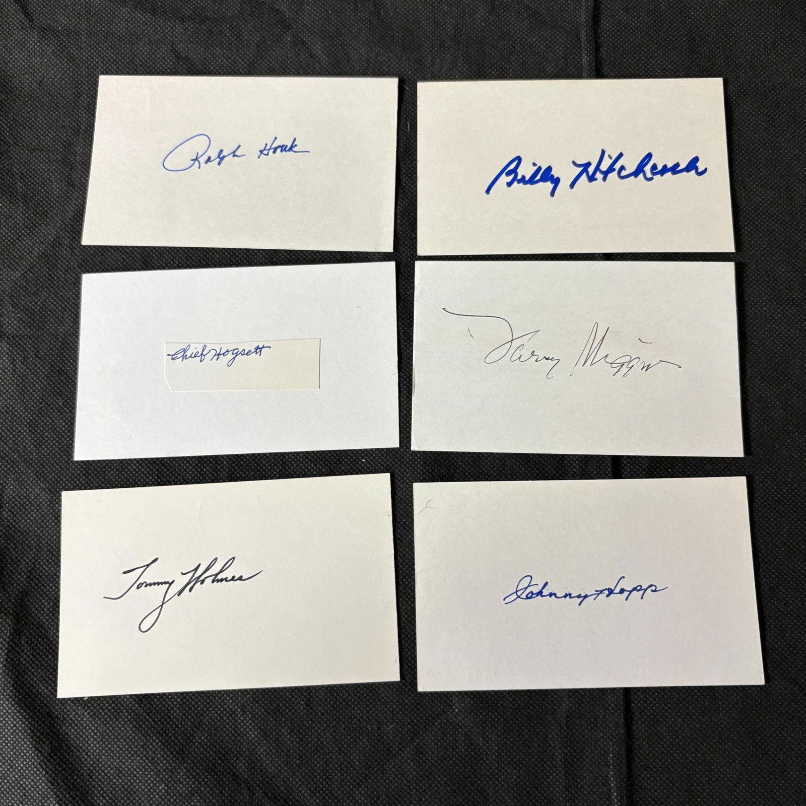 1920s-40s Baseball Player Autos, Larry Higgins + (1 of 2)