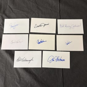 1960s Baseball Player Autos, Bob Johnson +