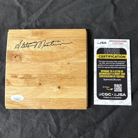 Slater Martin Signed Floorboard, JSA COA