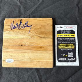 Walt Bellamy Signed Floorboard, JSA COA