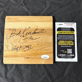 Bob Kurland Signed Floorboard, JSA COA