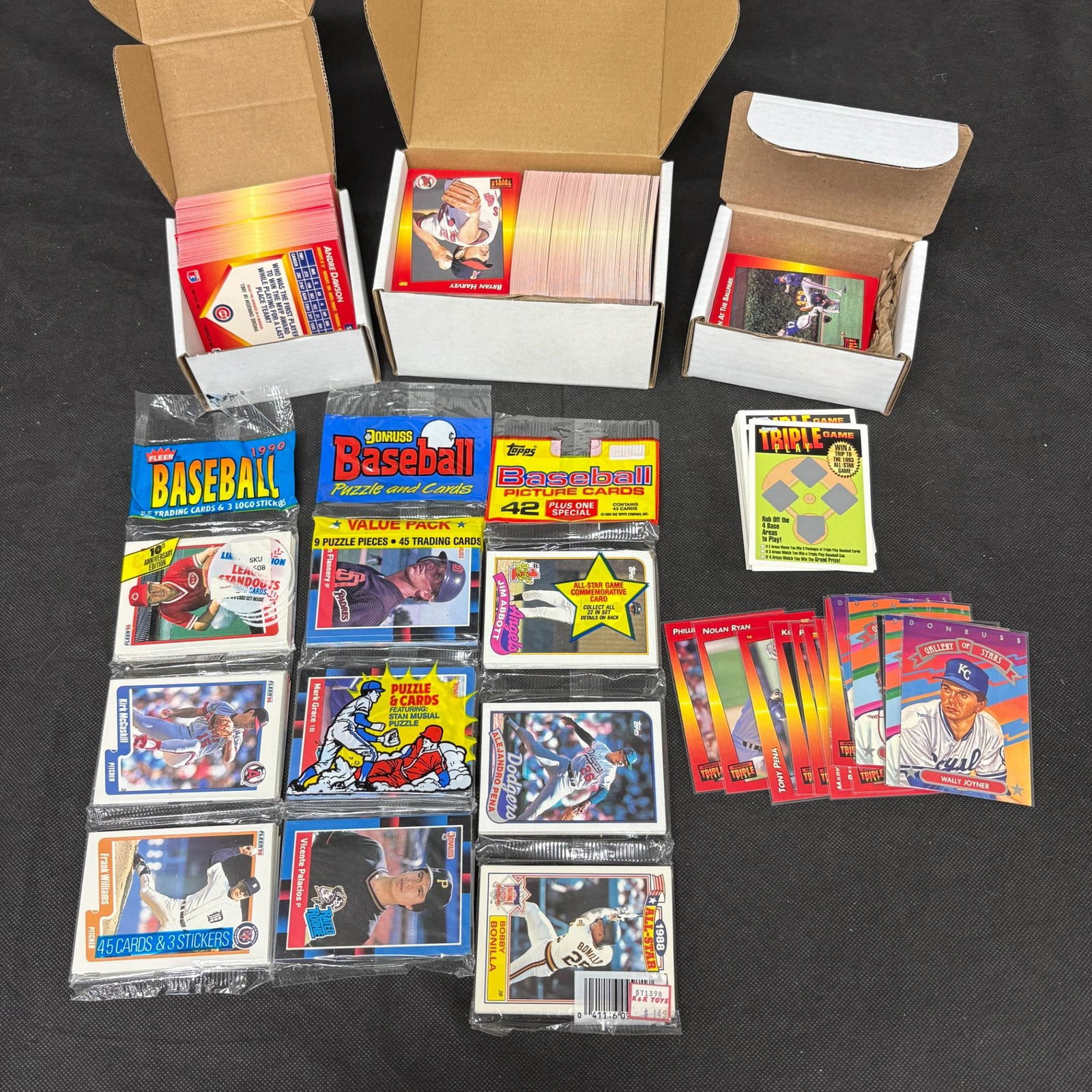 1980s, 90s Baseball Rack Packs, 3P Game (1 of 4)
