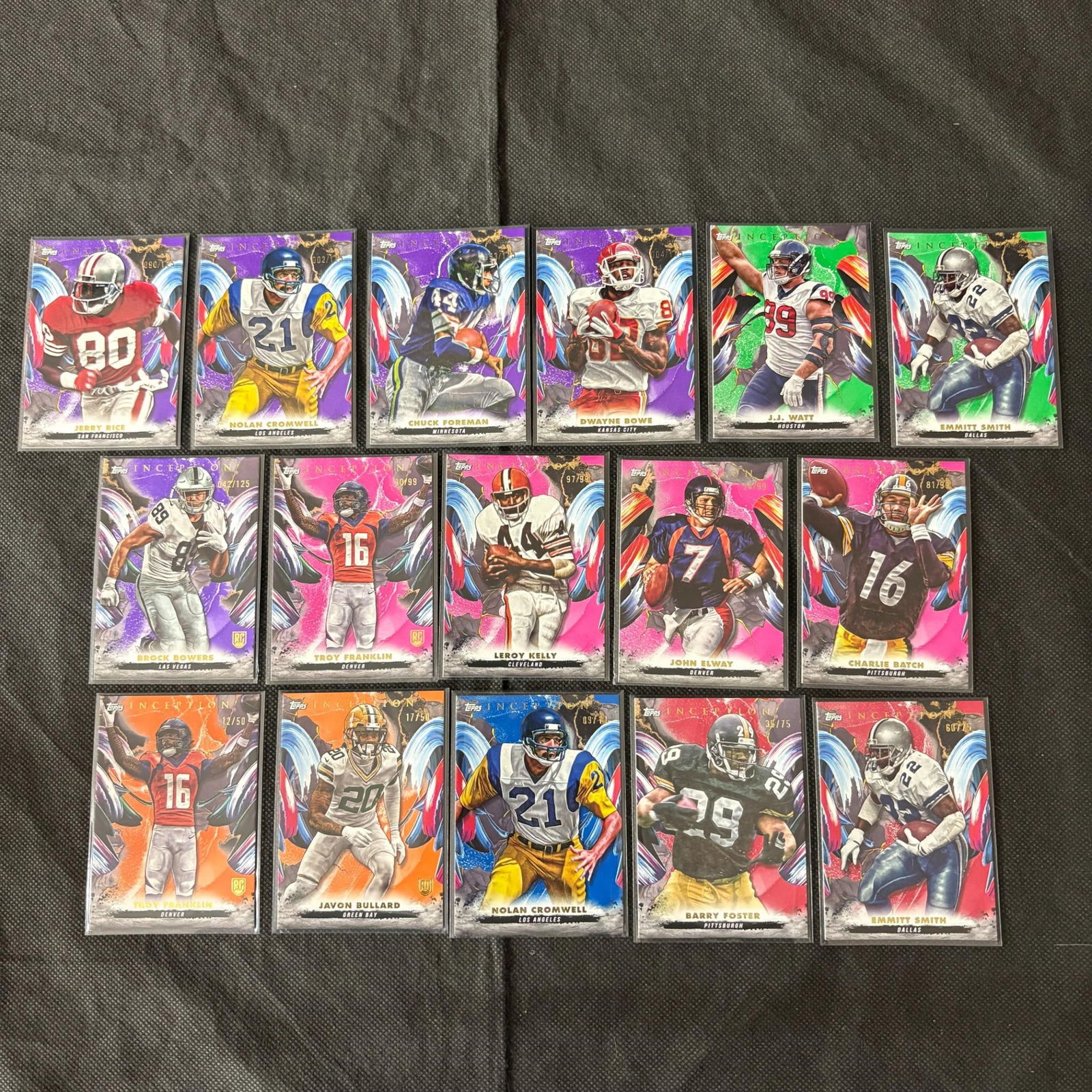 Lot of 2024 Topps Inception Football Cards, #ed (1 of 4)