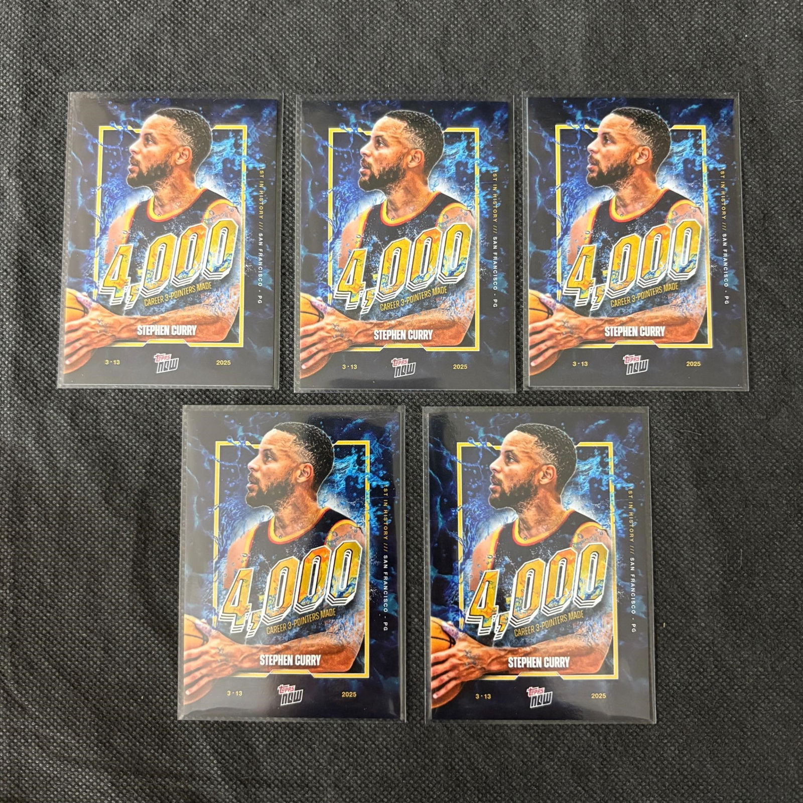 Topps Now Steph Curry 4,000 Career 3-Pointers (1 of 2)