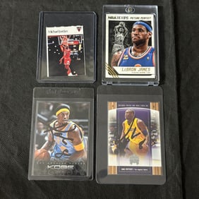 Kobe Bryant Autographed Cards, James, Jordan