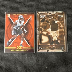 Marlon Humphrey #/75, Flacco #/99 Football Cards