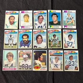 15 Vintage 1970s NFL Topps Cards