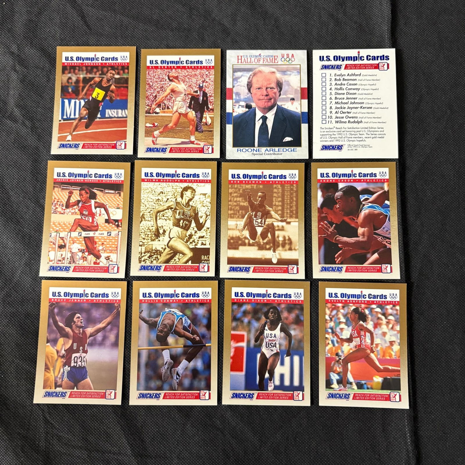 11 Olympics Cards, Bruce Jenner 1992 (1 of 2)