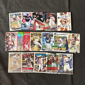 16 Cards of Current Baseball Stars, Trout, Cruz +