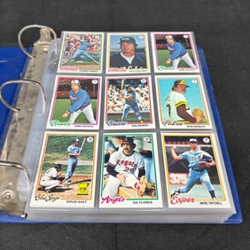 Binder of 1977 Topps Baseball Cards, High #s