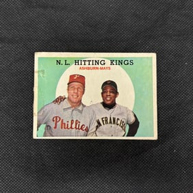 1959 Topps NL Hitting Kings Ashburn, Mays