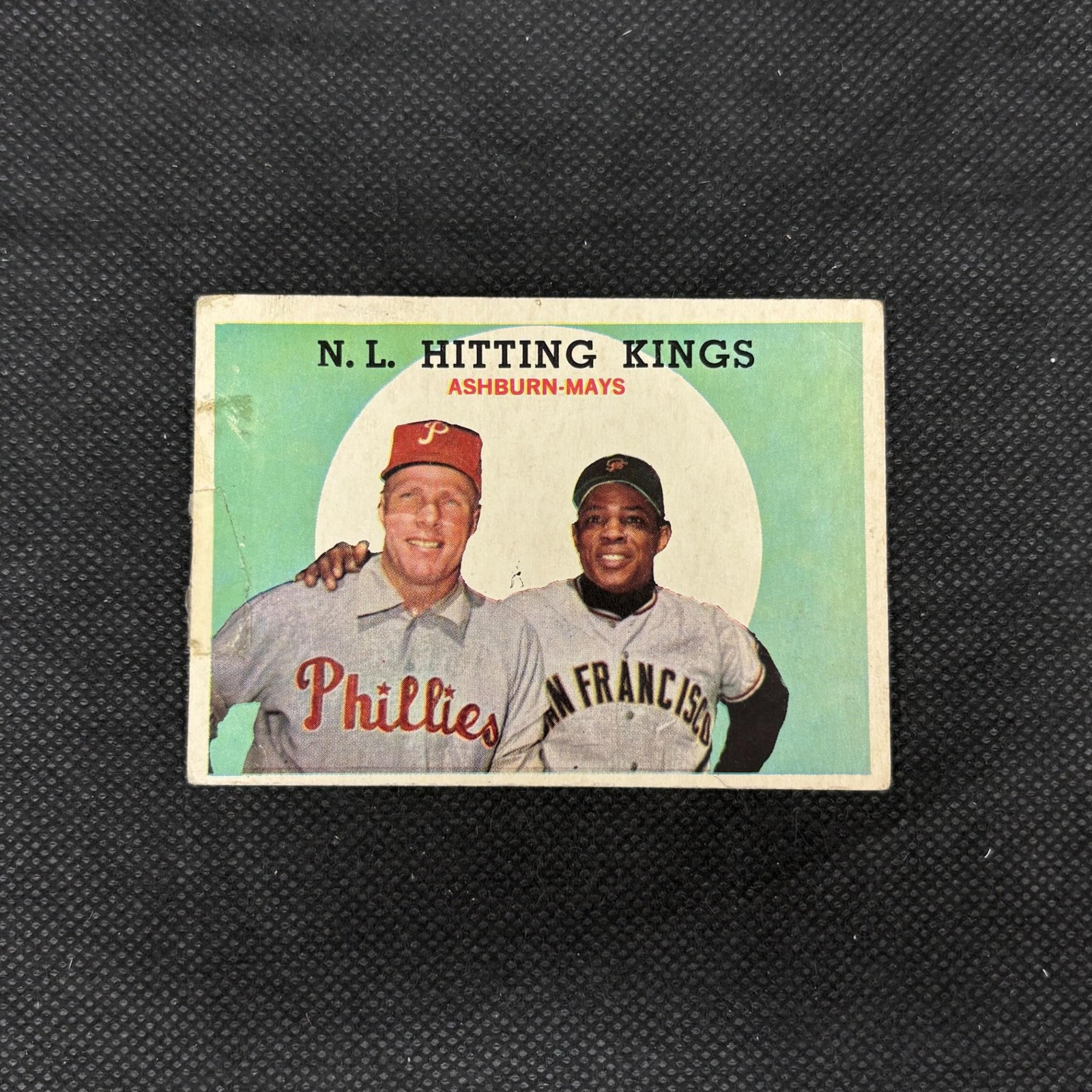 1959 Topps NL Hitting Kings Ashburn, Mays: 1959 Topps NL Hitting Kings #317 Richie Ashburn, Willie Mays Baseball Card. We offer in person or virtual previews of auction lots up until the day before the auction. All items are sold as is. Please