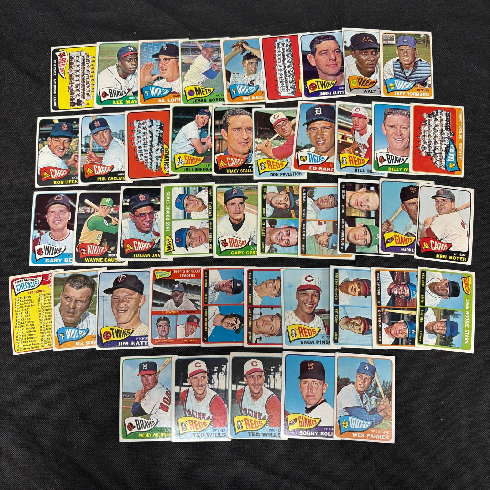 1965 Topps Baseball Cards, Jim Kaat, Ken Boyer + (1 of 2)