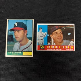 Ed Mathews 1961, Harmon Killebrew 1960 Topps