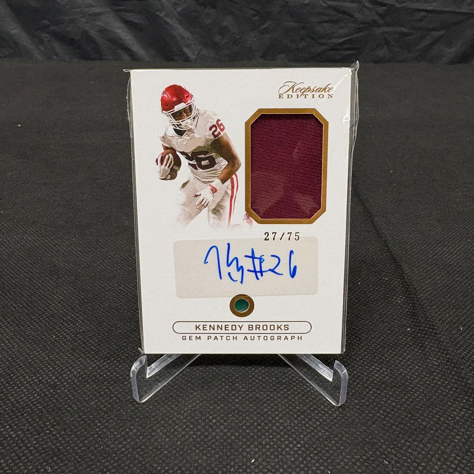Kennedy Brooks Gem Patch Auto #/75 (1 of 2)