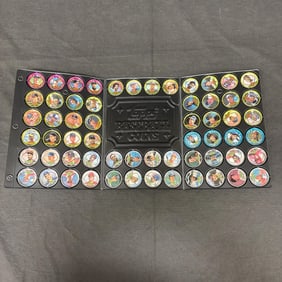 Complete 1990 Topps Coin Set and Case