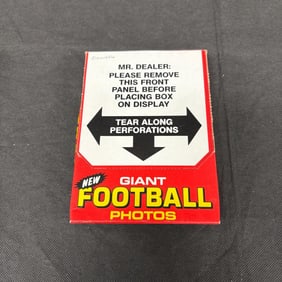 1980 Topps Giant Football Photo Box, Sealed