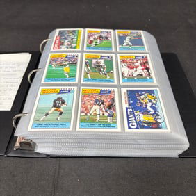 Near Complete Sets. 1987, 89 Topps Football Cards