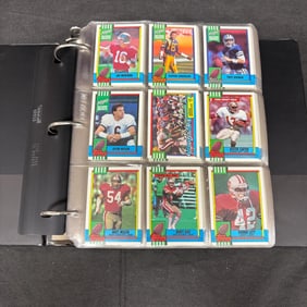 Set of 1990 Topps Football Cards