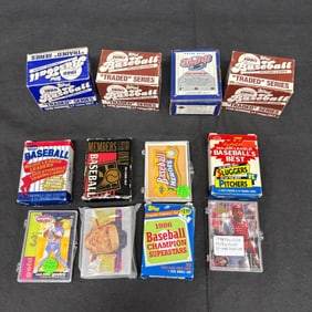 Lot of 1980s, 90s Baseball Cards sets, mini sets