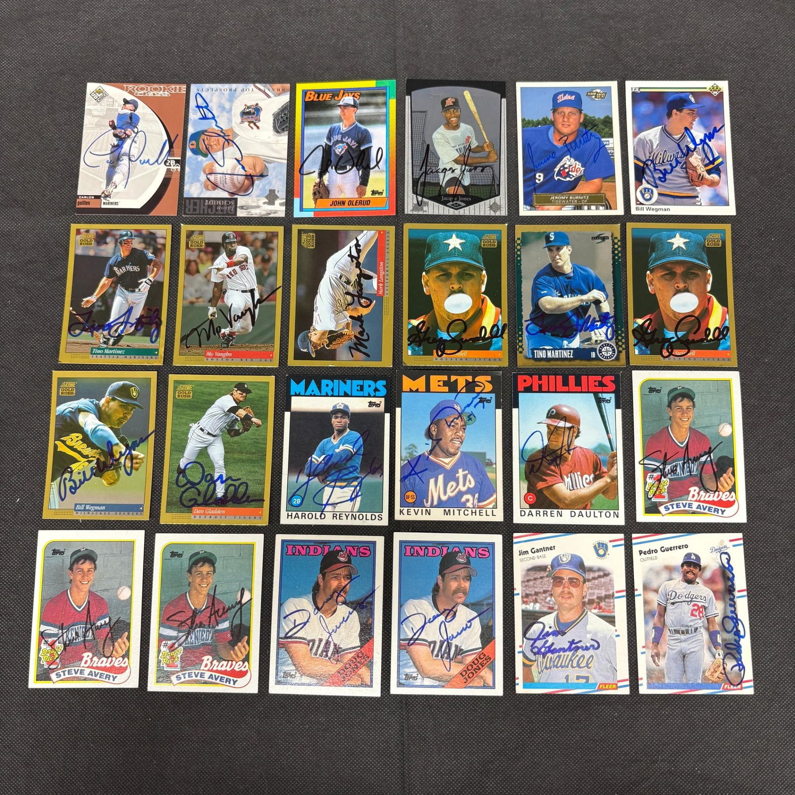 Autographed Baseball Cards, Pedro Guerrero + (1 of 3)