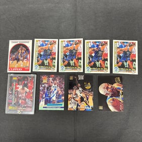 Autographed Basketball Card lot, Alonzo Mourning