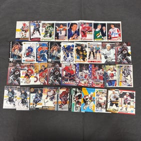 Large lot of Autographed Hockey Cards