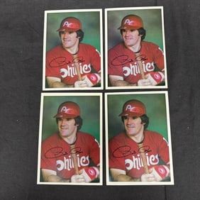 LOT OF 4 1981 TOPPS SUPER PETE ROSE CARDS
