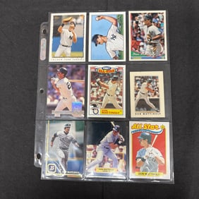 SHEET OF 9 DON MATTINGLY CARDS