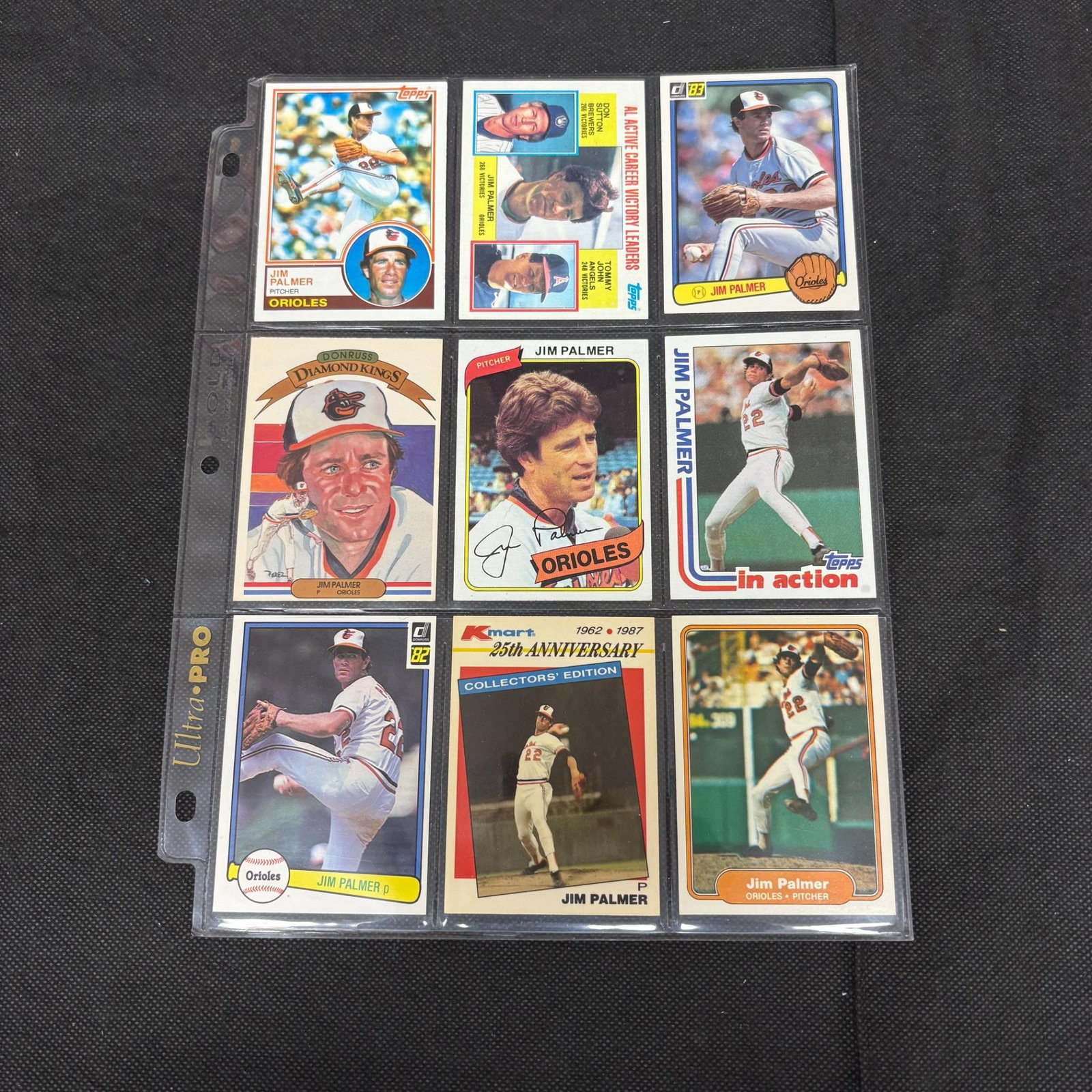 SHEET OF 9 HOF JIM PALMER CARDS: We offer in person or virtual previews of auction lots up until the day before the auction. All items are sold as is. Please look at pictures carefully to determine what you believe are the condition 