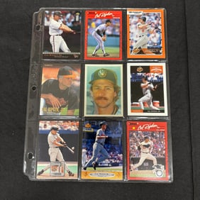 SHEET OF 9 HOF CAL RIPKEN CARDS