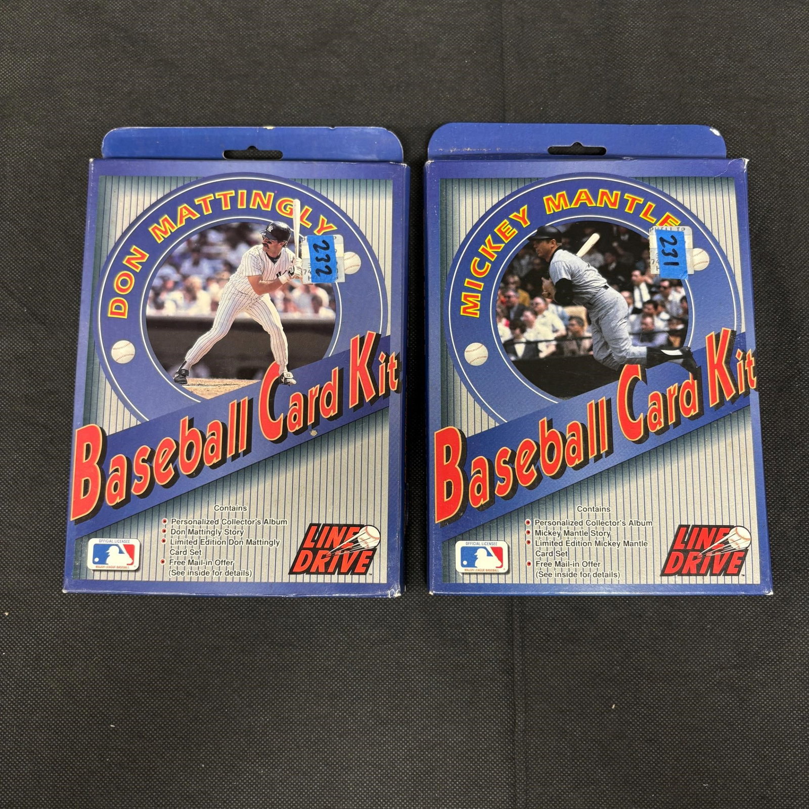 Sealed Mickey Mantle Baseball Card Kits: We offer in person or virtual previews of auction lots up until the day before the auction. All items are sold as is. Please look at pictures carefully to determine what you believe are the condition 