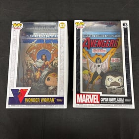 Wonder Woman, CPT Marvel Funko Pops