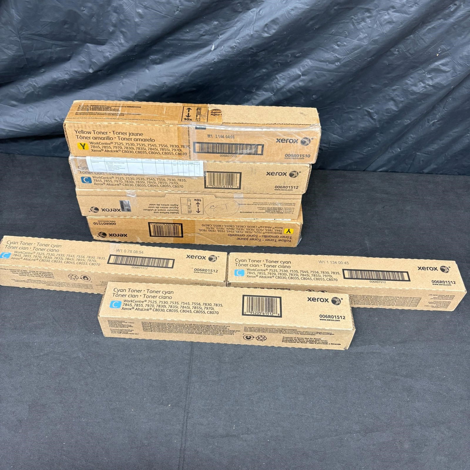 Unused Xerox Toner Cartridges: We offer in person or virtual previews of auction lots up until the day before the auction. All items are sold as is. Please look at pictures carefully to determine what you believe are the condition