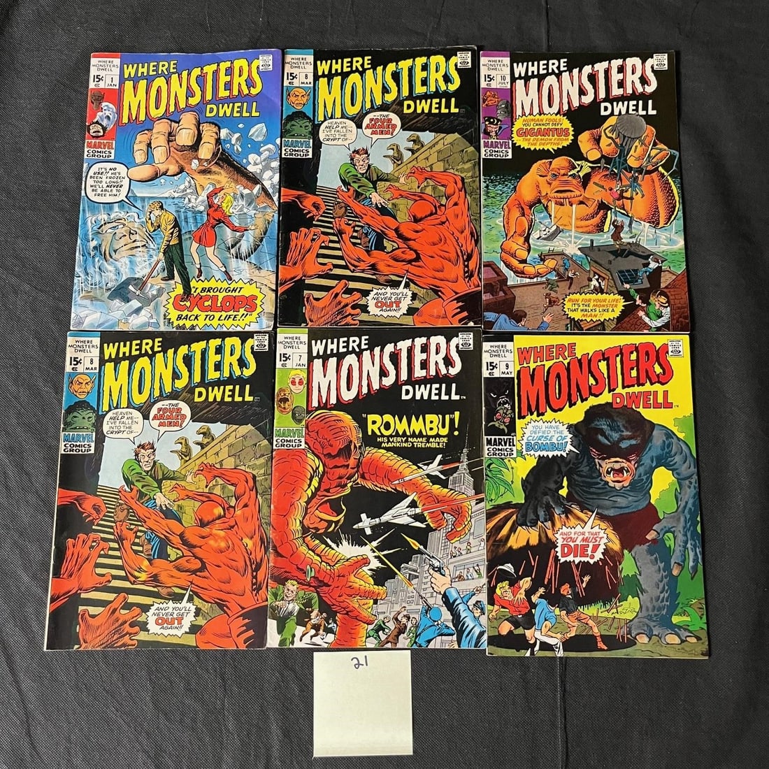Where Monsters Dwell Comic Books w/#1 Issue (1 of 2)