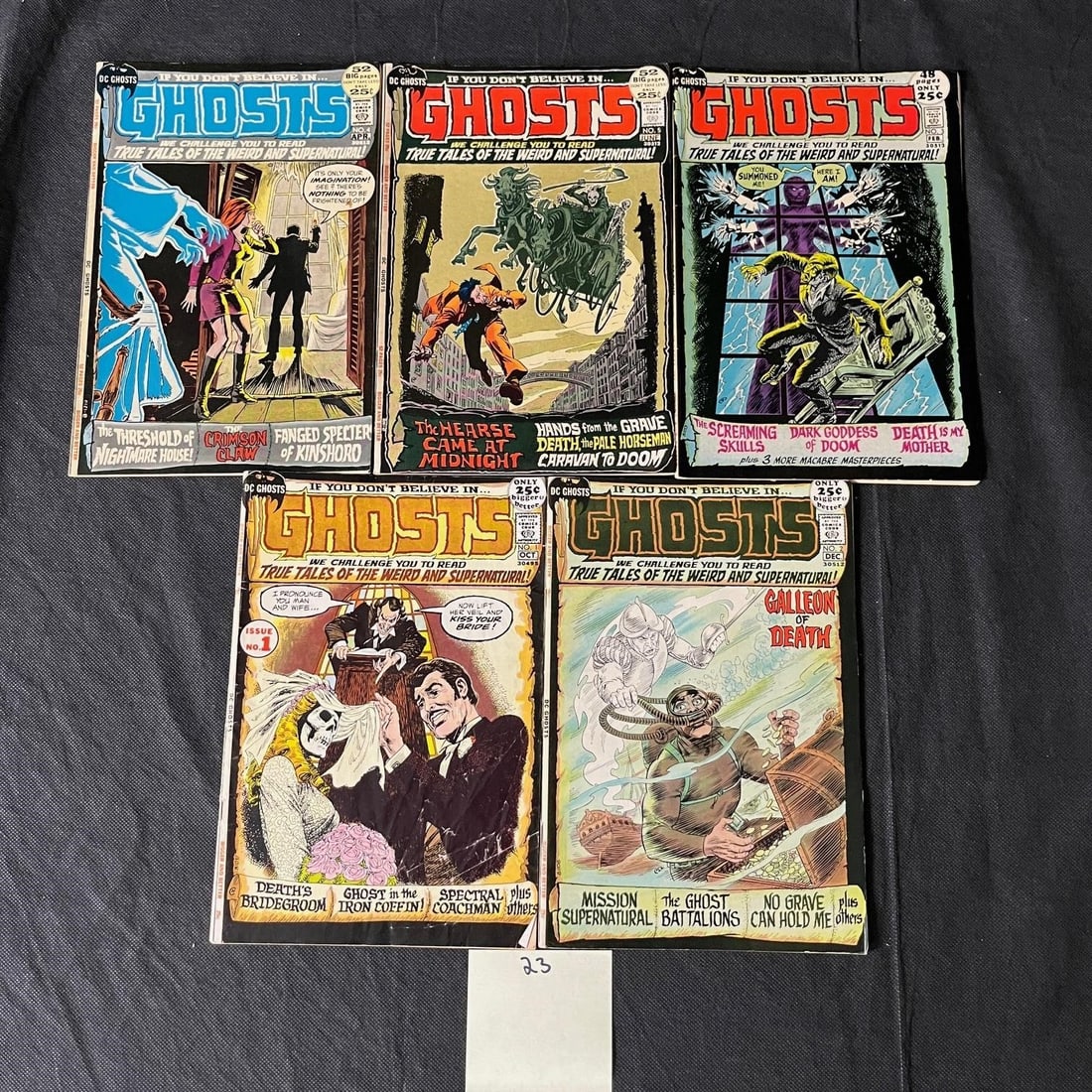 Ghosts 1-5 DC Bronze Age Horror Comics (1 of 2)