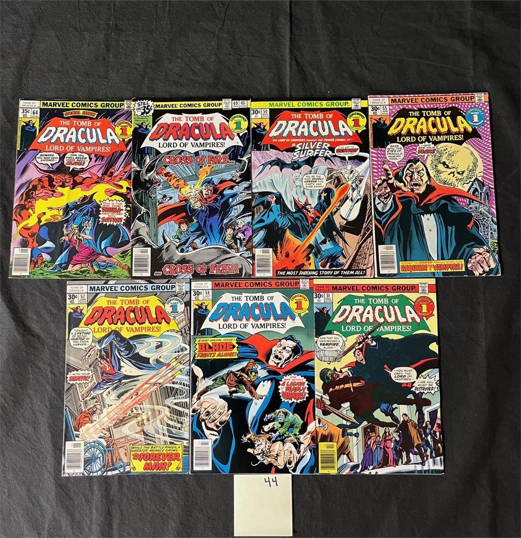 Tomb of Dracula Marvel Bronze Age Horror Comics (1 of 2)